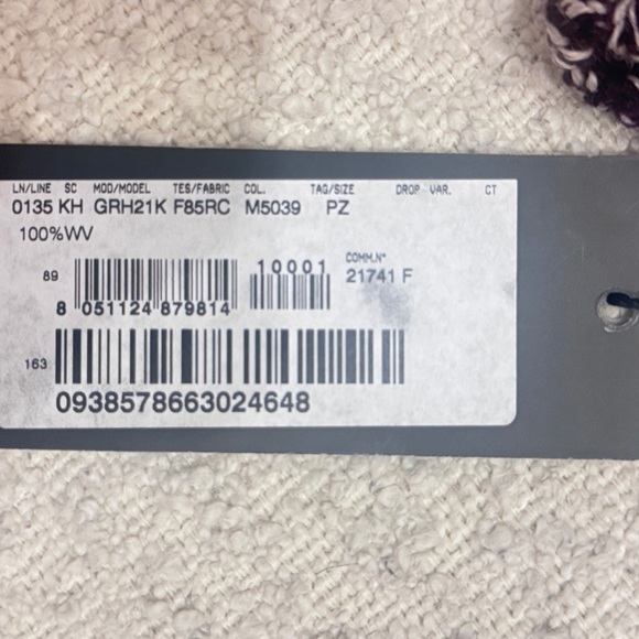 Dolce & Gabbana Patterned Knit Hat NWT virgin wool - Picture 8 of 9